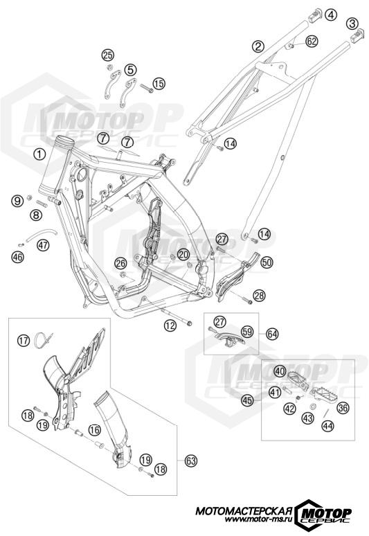 KTM MX 250 SX 2009 FRAME