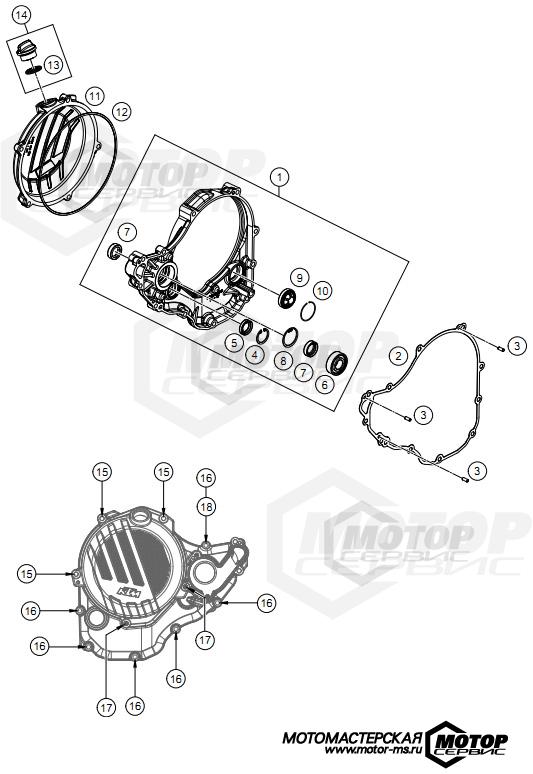 KTM MX 250 SX-F Troy Lee Design 2021 CLUTCH COVER