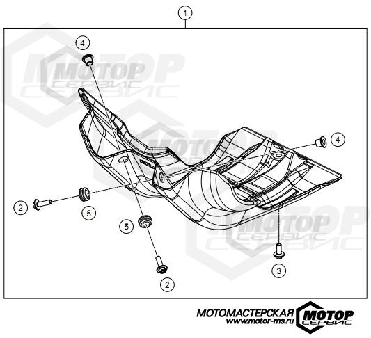 KTM MX 250 SX-F Troy Lee Design 2021 ENGINE GUARD