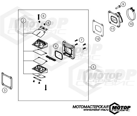 KTM MX 125 SX 2021 REED VALVE CASE