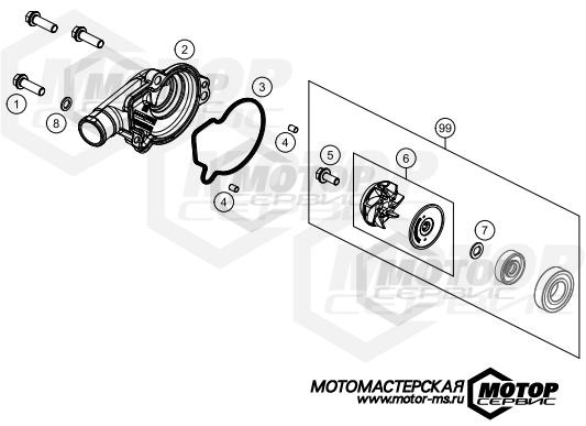 KTM MX 125 SX 2021 WATER PUMP
