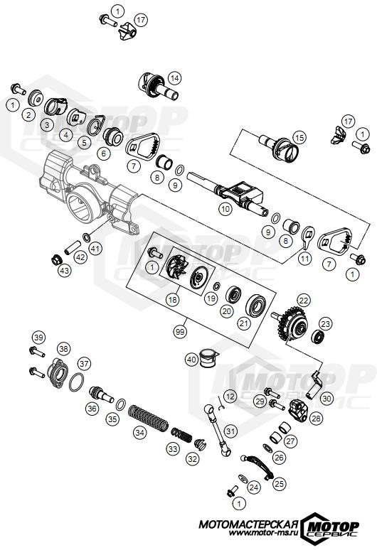 KTM MX 85 SX 19/16 2021 EXHAUST CONTROL