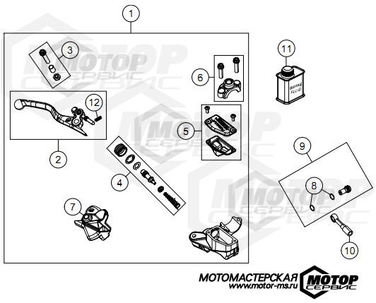 KTM MX 85 SX 19/16 2021 HAND BRAKE CYLINDER
