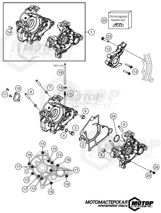 KTM MX 50 SX Mini 2021 ENGINE CASE