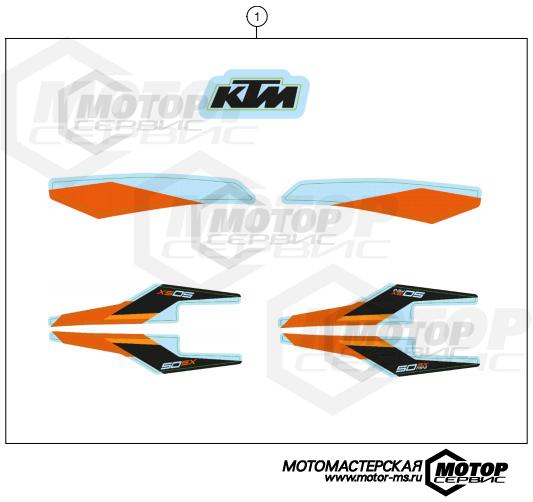 KTM MX 50 SX Mini 2021 DECAL