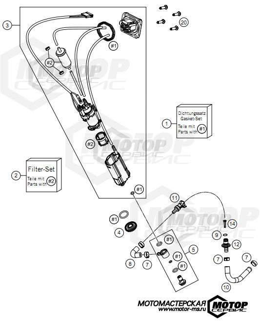 KTM Enduro 450 EXC-F Six Days 2021 FUEL PUMP