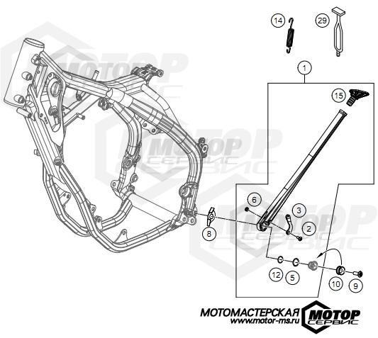 KTM Enduro 350 EXC-F Wess 2021 SIDE / CENTER STAND