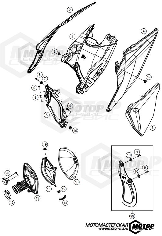 KTM Enduro 350 EXC-F Wess 2021 AIR FILTER