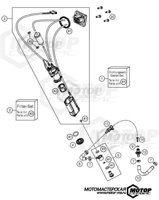 KTM Enduro 350 EXC-F Wess 2021 FUEL PUMP