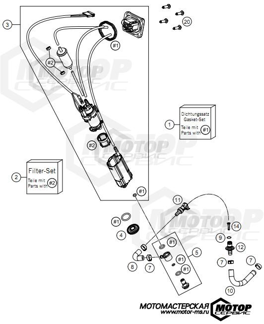 KTM Enduro 350 EXC-F Six Days 2021 FUEL PUMP