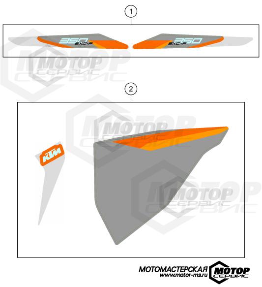 KTM Enduro 350 EXC-F 2021 DECAL