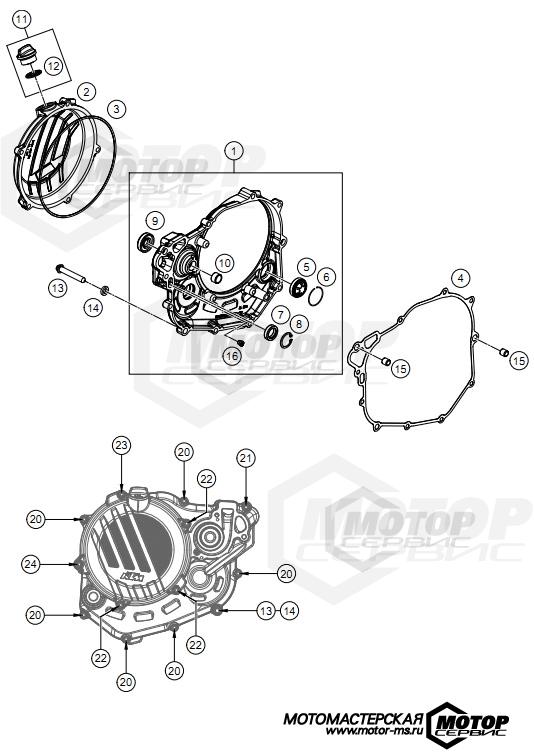 KTM Supermoto 450 SMR 2021 CLUTCH COVER