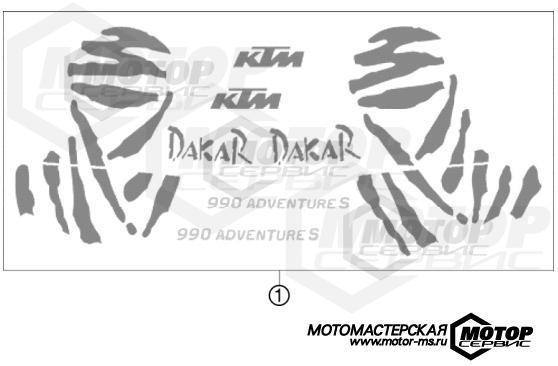 KTM Travel 990 Adventure S 2008 DECAL