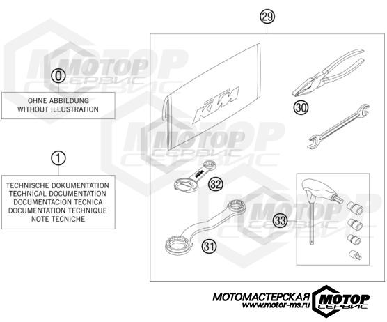 KTM MX 250 SX 2008 ACCESSORIES KIT