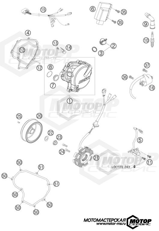 KTM Enduro 530 EXC-R 2008 IGNITION SYSTEM