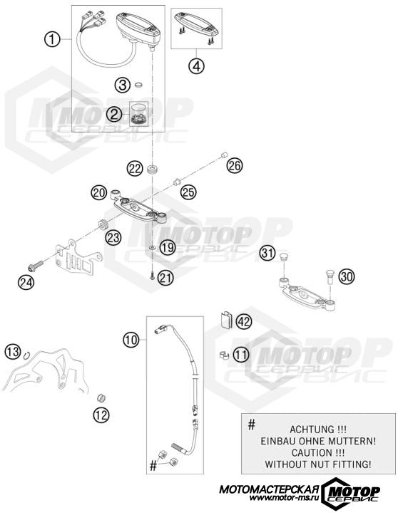 KTM Enduro 530 EXC-R Six Days 2008 INSTRUMENTS / LOCK SYSTEM