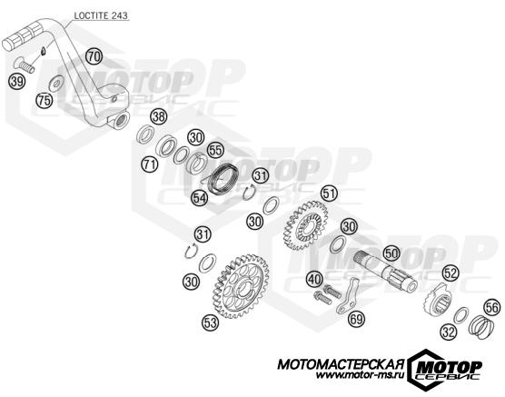 KTM Enduro 250 EXC-F 2008 KICK STARTER
