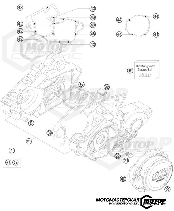 KTM Enduro 200 EXC 2008 ENGINE CASE