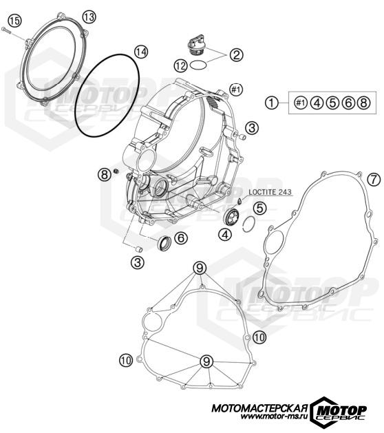 KTM Travel 690 Rally Factory Replica 2008 CLUTCH COVER
