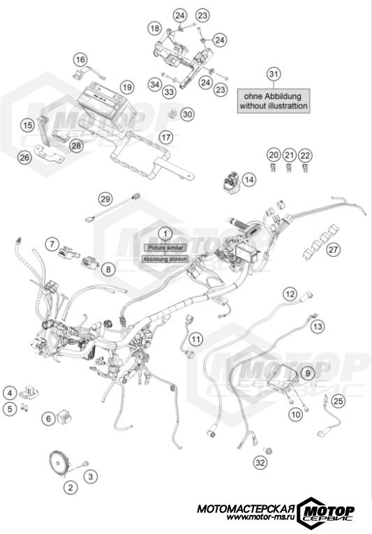 KTM Naked 390 Duke B.D. White 2021 WIRING HARNESS