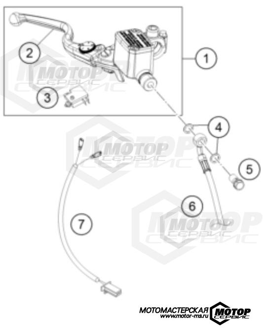 KTM Naked 390 Duke B.D. White 2021 FRONT BRAKE CONTROL