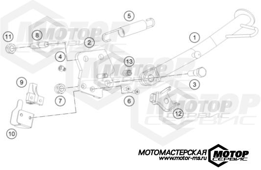 KTM Naked 200 Duke ABS B.D. White 2021 SIDE / CENTER STAND