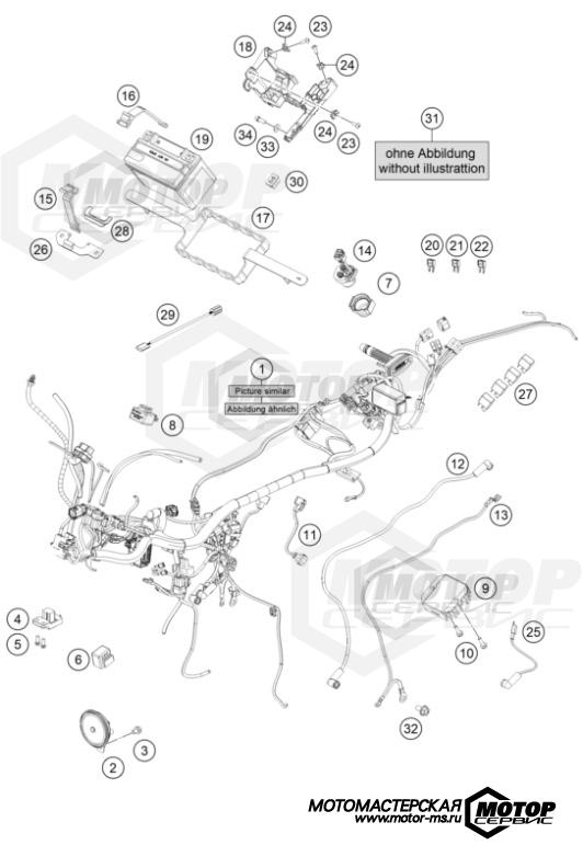 KTM Naked 200 Duke ABS B.D. White 2021 WIRING HARNESS