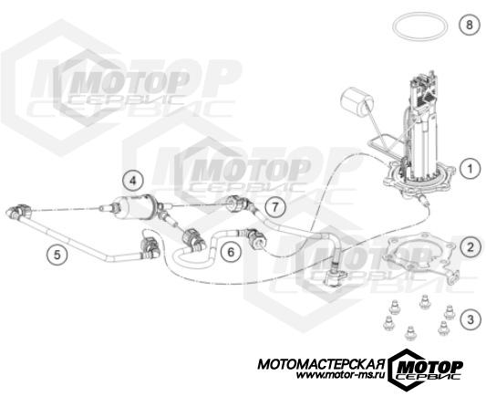KTM Naked 125 Duke Silver 2021 FUEL PUMP