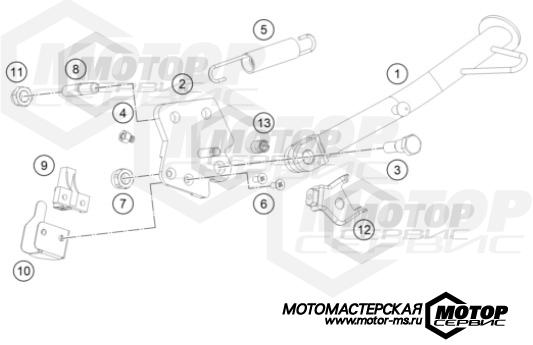 KTM Naked 125 Duke B.D. Silver 2021 SIDE / CENTER STAND