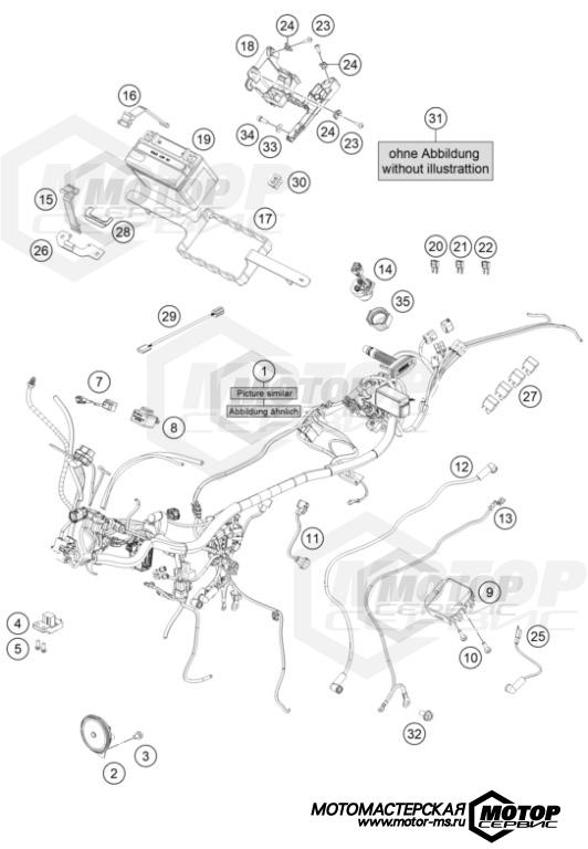 KTM Naked 125 Duke B.D. Silver 2021 WIRING HARNESS