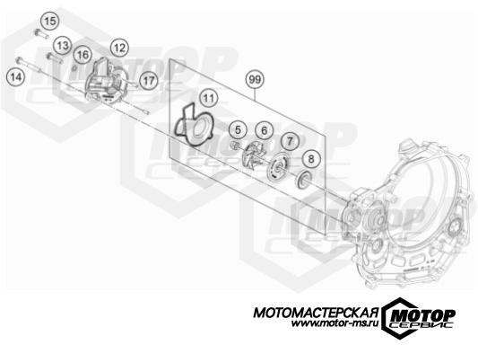 KTM MX 450 SX-F 2022 WATER PUMP