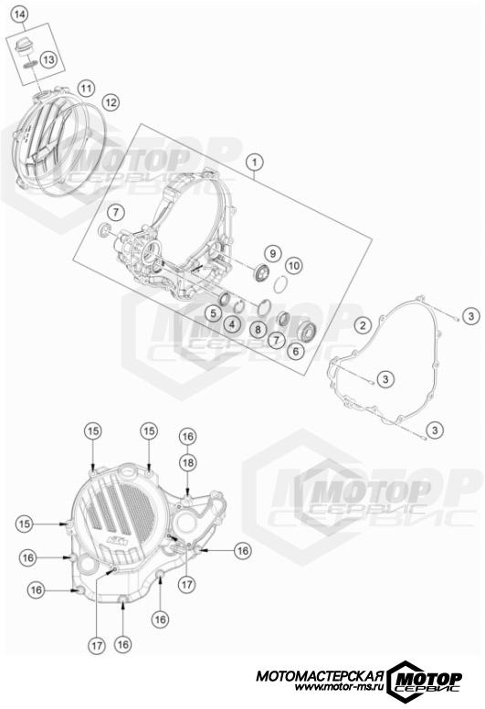 KTM MX 350 SX-F 2022 CLUTCH COVER