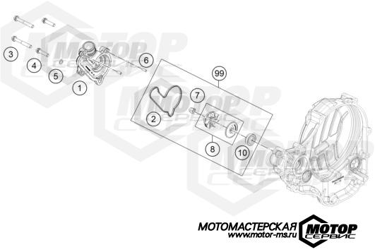 KTM MX 350 SX-F 2022 WATER PUMP