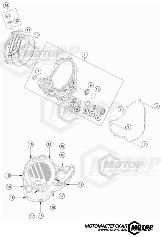 KTM MX 250 SX-F 2022 CLUTCH COVER