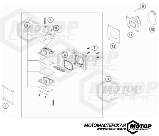 KTM MX 250 SX 2022 REED VALVE CASE