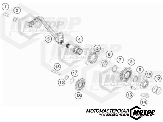 KTM MX 250 SX 2022 KICK STARTER