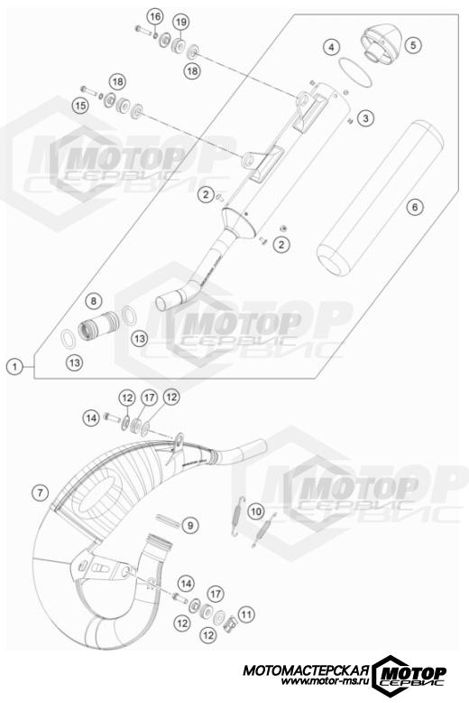 KTM MX 125 SX 2022 EXHAUST SYSTEM