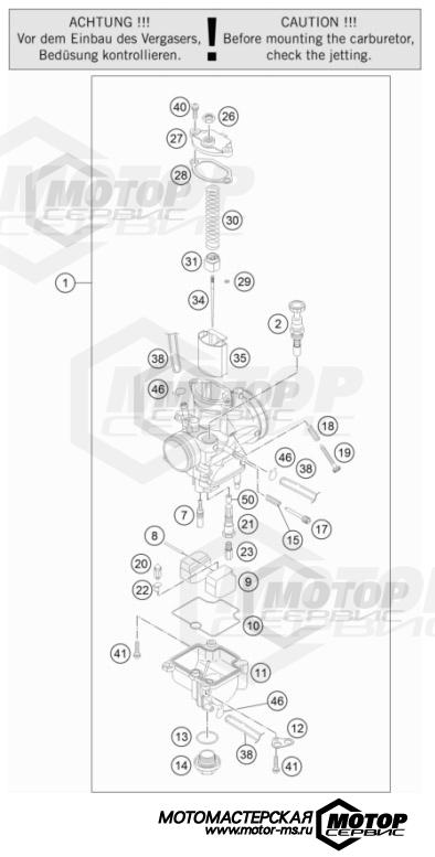 KTM MX 85 SX 17/14 2022 CARBURETOR