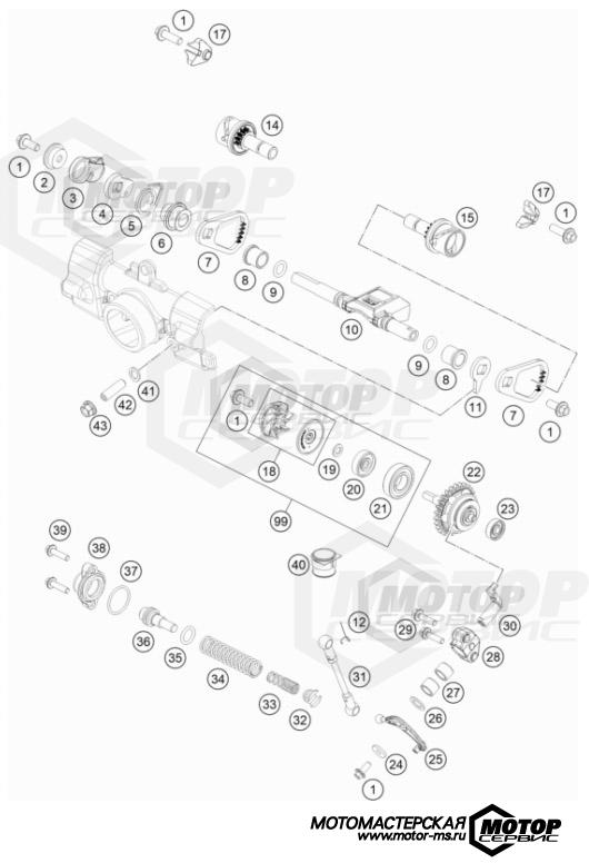 KTM MX 85 SX 17/14 2022 EXHAUST CONTROL