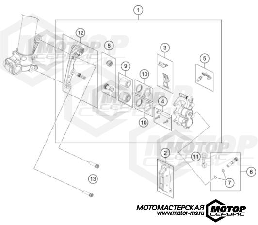 KTM MX 85 SX 19/16 2022 FRONT BRAKE CALIPER