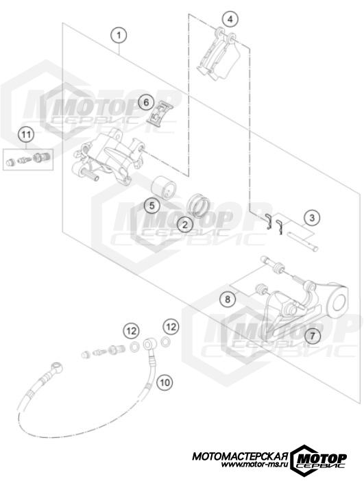 KTM Enduro 500 EXC-F 2022 REAR BRAKE CALIPER
