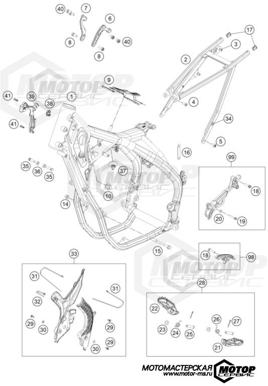 KTM Enduro 450 EXC-F 2022 FRAME