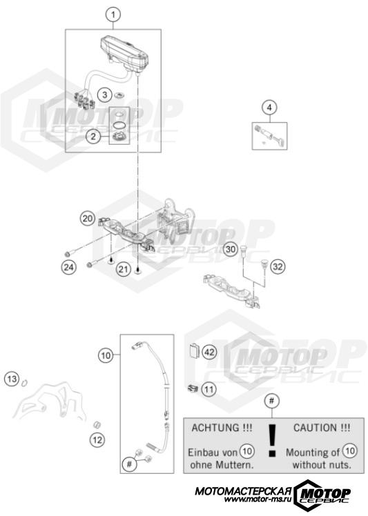 KTM Enduro 450 EXC-F 2022 INSTRUMENTS / LOCK SYSTEM