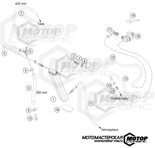 KTM Enduro 350 EXC-F Six Days 2022 EVAPORATIVE CANISTER