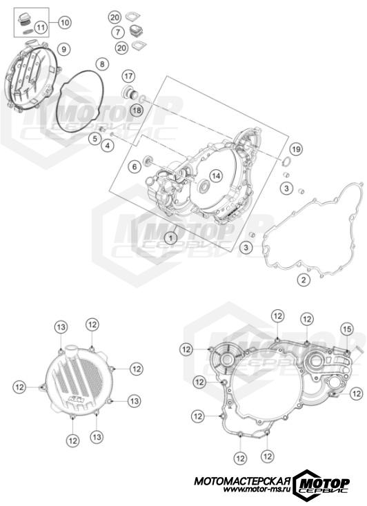 KTM Enduro 300 EXC TPI 2022 CLUTCH COVER
