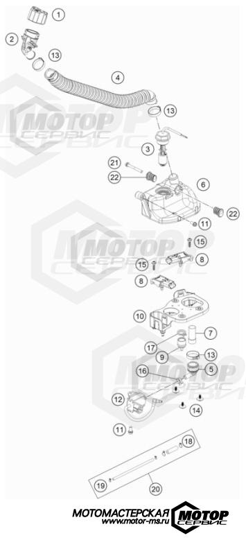 KTM Enduro 300 EXC TPI 2022 LUBRICATING SYSTEM