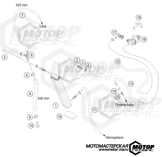 KTM Enduro 250 EXC TPI Six Days 2022 EVAPORATIVE CANISTER