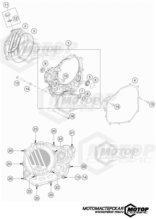 KTM Travel 450 Rally Factory Replica 2022 CLUTCH COVER