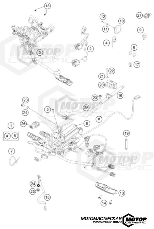 KTM Travel 450 Rally Factory Replica 2022 WIRING HARNESS