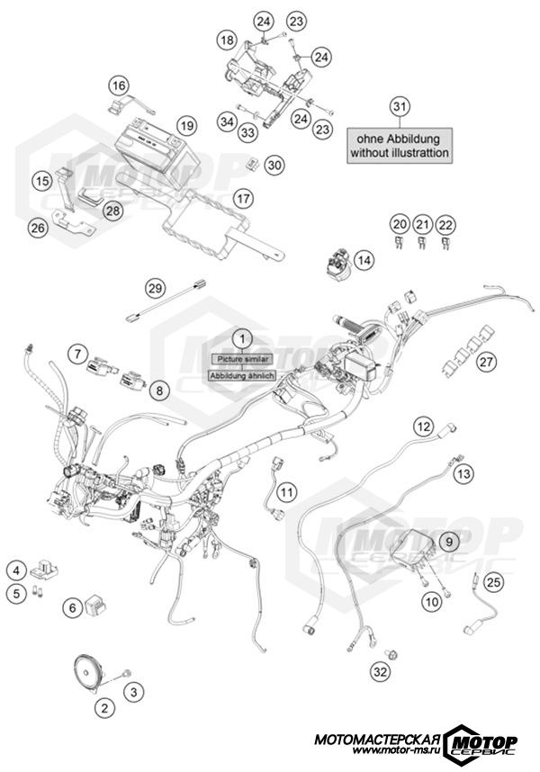 KTM Naked 250 Duke B.D. w/o ABS Silver 2022 WIRING HARNESS